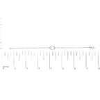 Ruler with measurement markings on a white background