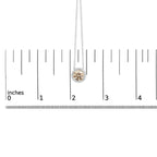 14K White Gold 2 3/8 Cttw Lab Grown Pink Diamond Solitaire with Halo Pendant Necklace - 17" Inches