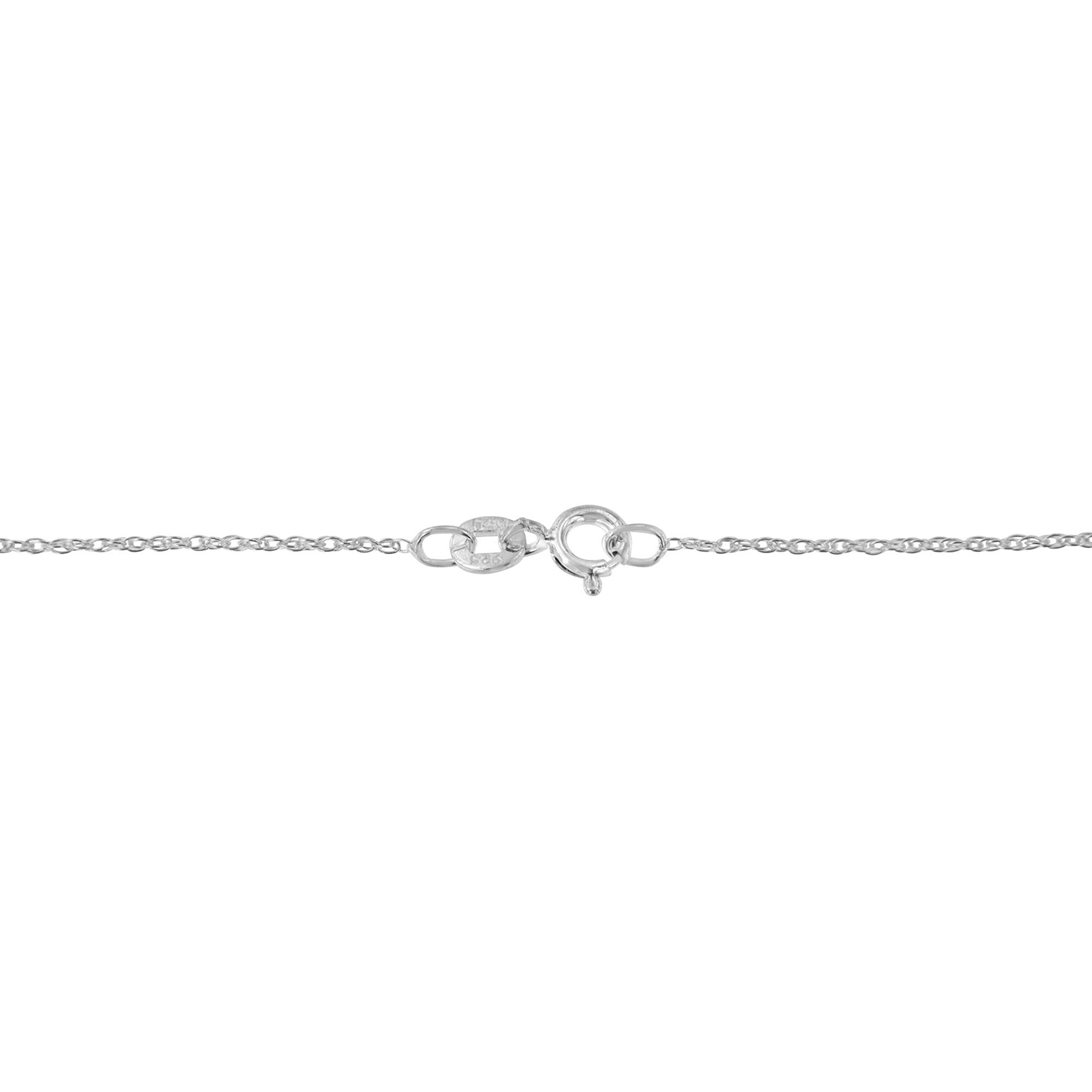 .925 Sterling Silver 4 Cttw Round-Cut Double Row Composite Diamond Heart 18" Pendant Necklace (K-L Color, I1-I2 Clarity)