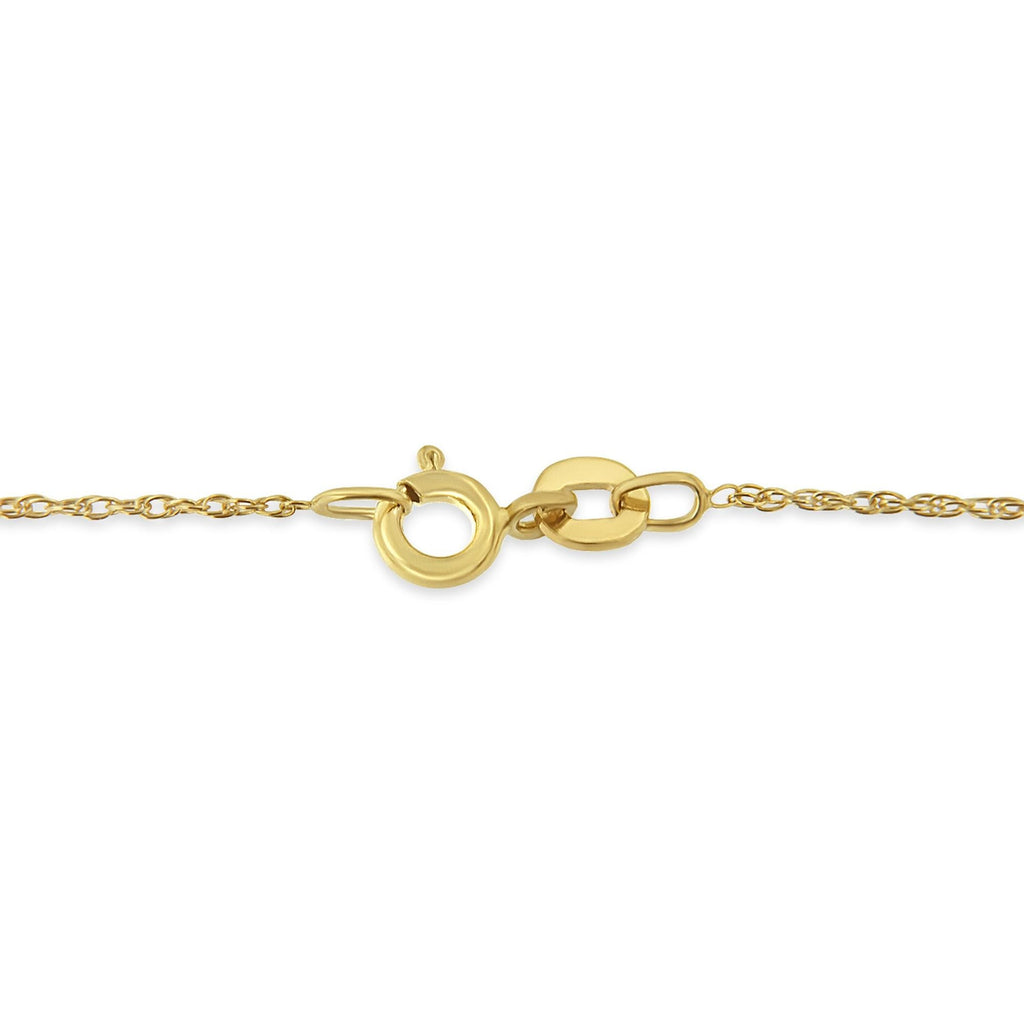 10K Yellow Gold Plated .925 Sterling Silver Miracle Set Diamond Accent Cross 18" Pendant Necklace (I-J Color, I3 Clarity)