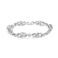 1.0 cttw diamond infinity swirl link bracelet in.925 sterling silver bijoux-nyc direct