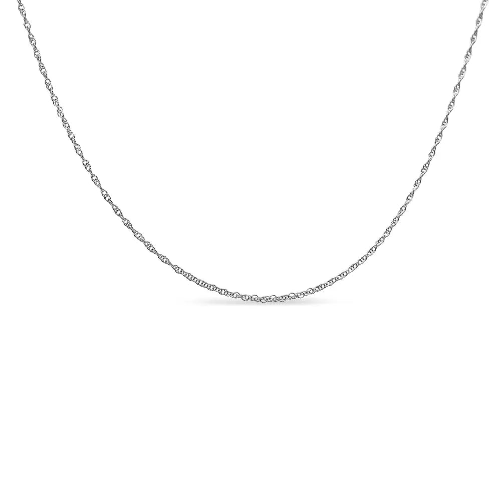 .925 Sterling Silver 1/10 Cttw Diamond Lock Pendant 18" Necklace (H-I Color, I1-I2 Clarity) - Bijoux-NYC Direct