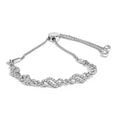 1/2 cttw diamond double wave bolo bracelet in.925 sterling silver bijoux-nyc direct