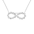 1/4 cttw diamond infinity pendant necklace in.925 sterling silver bijoux-nyc direct
