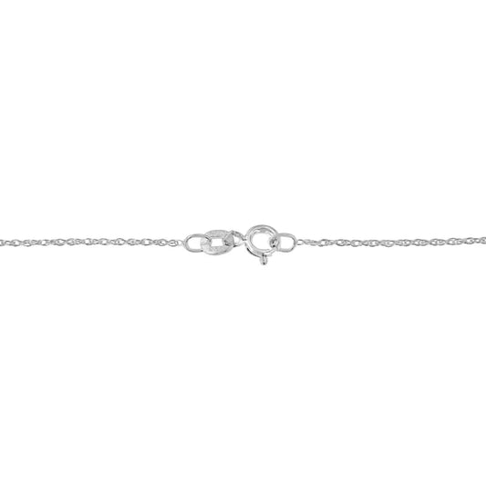 .925 Sterling Silver 1/4 Cttw Prong Set Round-Cut Diamond Cross 18" Pendant Necklace - (I-J Color, I3-Promo Quality) - Bijoux-NYC Direct