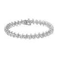 1cttw diamond link bracelet in.925 sterling silver 7.25 inches bijoux-nyc direct