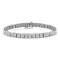 2.0 cttw four-stone diamond link bracelet in sterling silver 7.25 inch bijoux-nyc direct