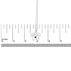 .925 sterling silver diamond accent pug dog pendant necklace (i j color i2 i3 clarity) 18’’ inches necklaces/pendant/pendant