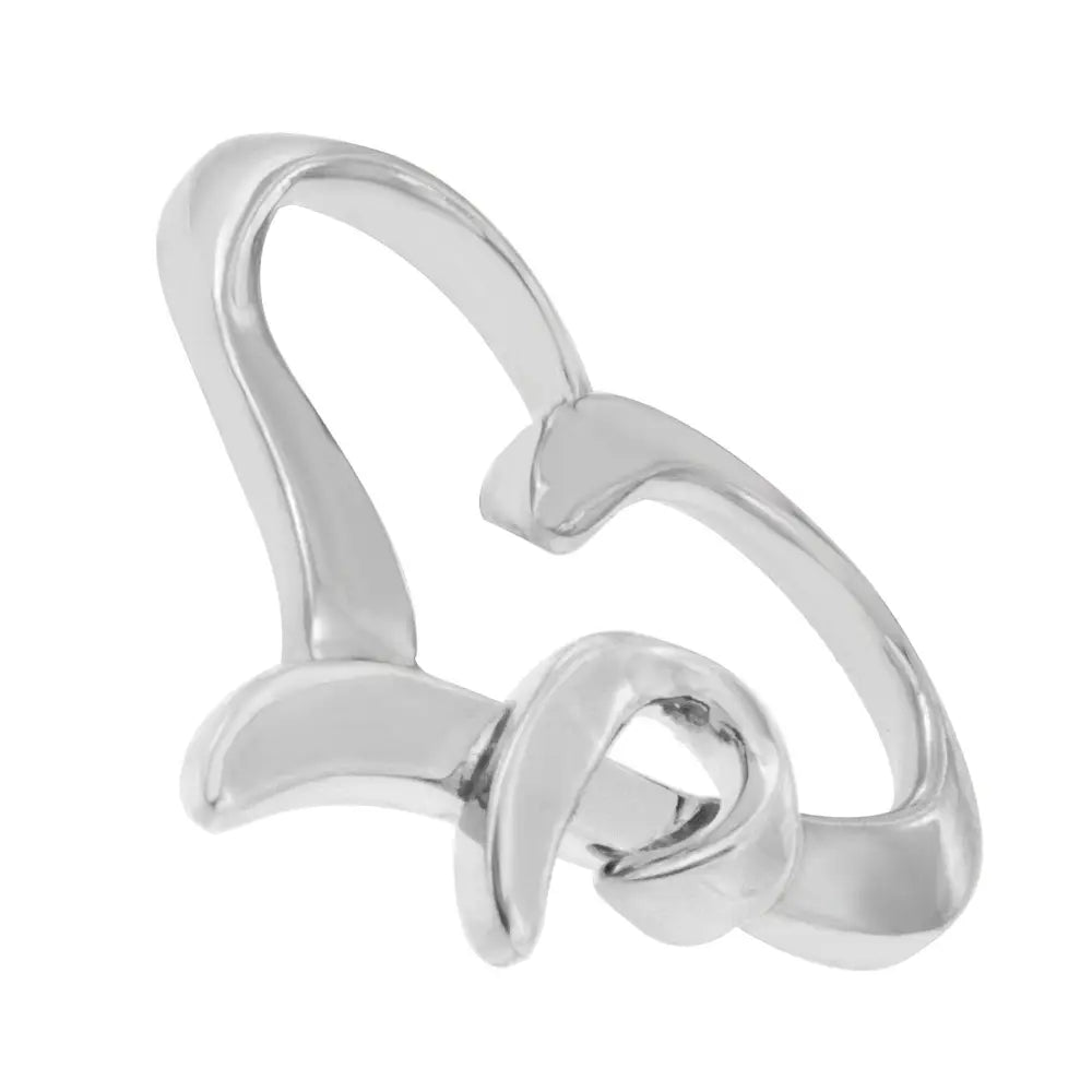 Sterling silver heart pendant necklace with 18 inch chain bijoux-nyc direct
