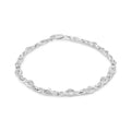 Diamond accent infinity link bracelet in.925 sterling silver 7.25 bijoux-nyc direct