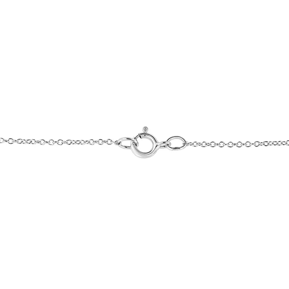 Diamond accent double heart pendant necklace in sterling silver – 18’’ bijoux-nyc direct