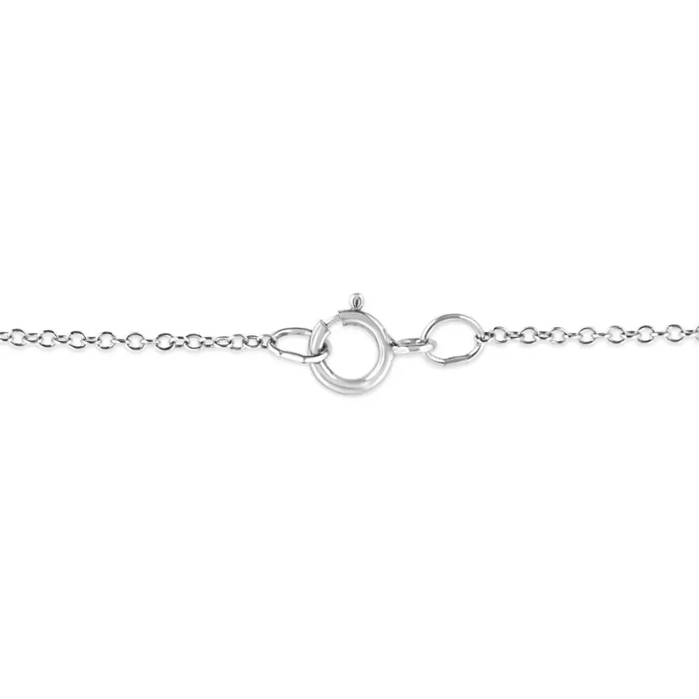 Diamond starfish pendant necklace in.925 sterling silver 1/20 ctw bijoux-nyc direct