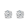1.0 cttw round diamond solitaire stud earrings in 14k white gold ags bijoux-nyc direct