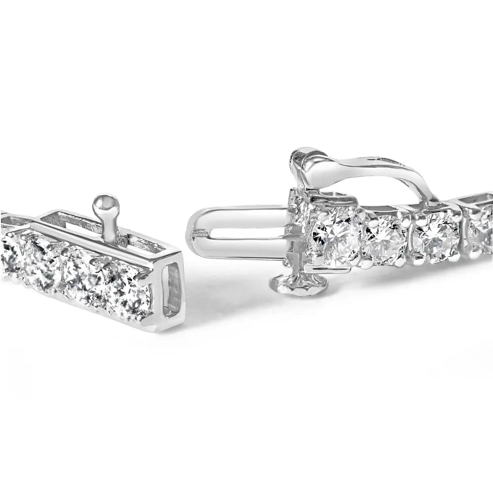 6 cttw round natural diamond tennis bracelet in 10k white gold bijoux-nyc direct