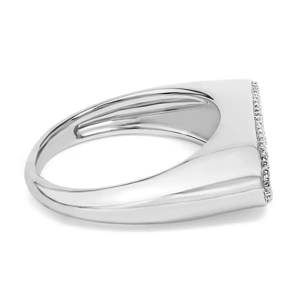 Diamond accent infinity ring in 14k yellow gold plated sterling silver bijoux-nyc direct
