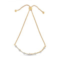 0.33 cttw diamond link bolo bracelet in 14k gold plated sterling silver bijoux-nyc direct
