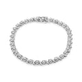 1 cttw diamond spiral wave tennis bracelet in.925 sterling silver 7 inch bijoux-nyc direct