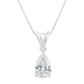 1/2 cttw pear diamond pendant necklace in 10k white gold igi certified bijoux-nyc direct