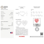 IGI Certified 14K White Gold Martini Set 1.00 Cttw Lab Grown Pink Heart Diamond Solitaire 18" Pendant Necklace (Pink Color, SI2 Clarity) - Bijoux-NYC Direct