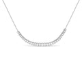 5.0 cttw emerald cut lab-grown diamond station necklace in 14k white gold bijoux-nyc direct