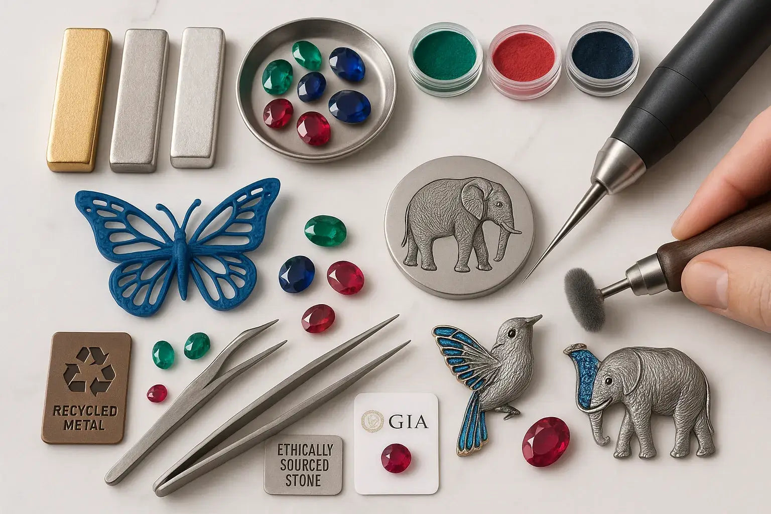 Materials and Techniques in Animal Motif Fine Jewelry