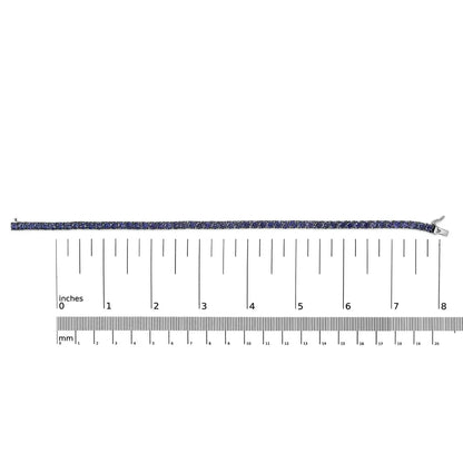 Men’s.925 sterling silver created blue sapphire tennis bracelet 8.5’’ inches bracelets/bracelet/tennis handcrafted