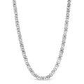 Men’s 2.50 ct natural diamond eternity station necklace in sterling silver bijoux-nyc direct