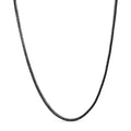 Men’s sterling silver 3mm black onyx 20 inch tennis necklace bijoux-nyc direct