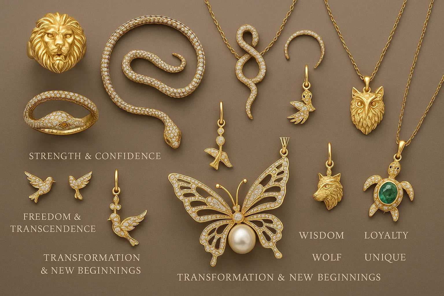 Popular animal motifs and their meanings in fine jewelry