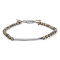Sterling silver jasper bead station bolo bracelet 8.5 inch bijoux-nyc direct