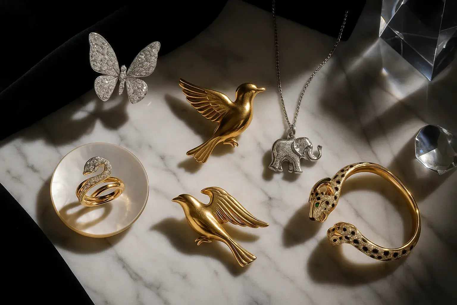 Ultra-Luxury Animal Motif Fine Jewelry Banner