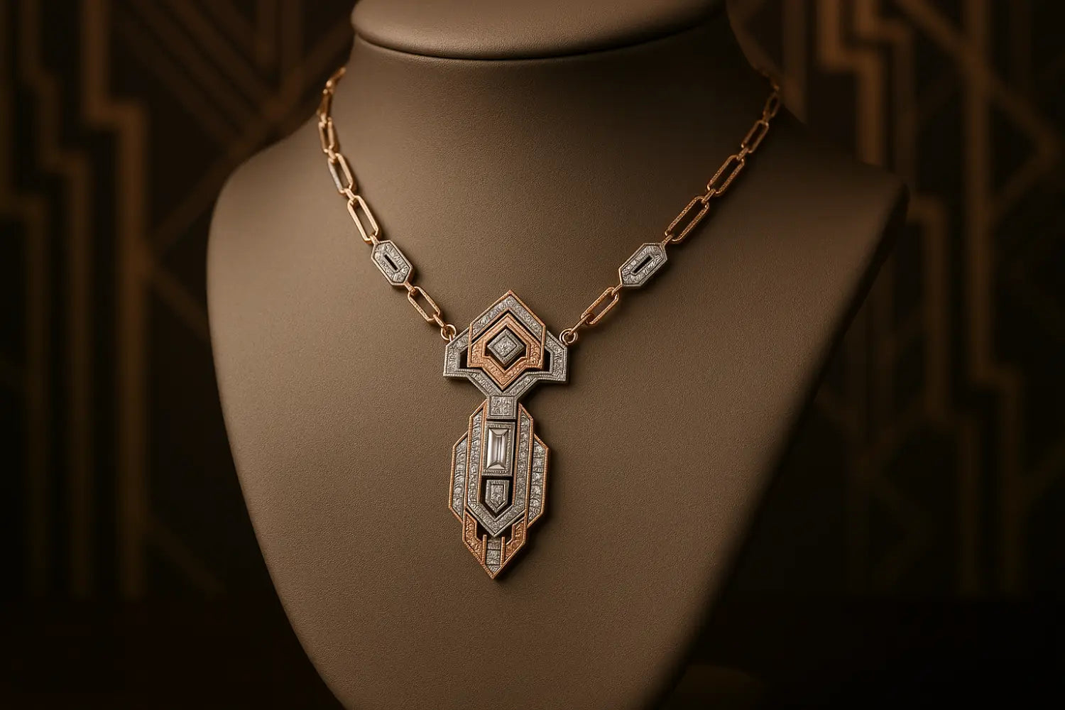 Vintage-Inspired Art Deco Necklace